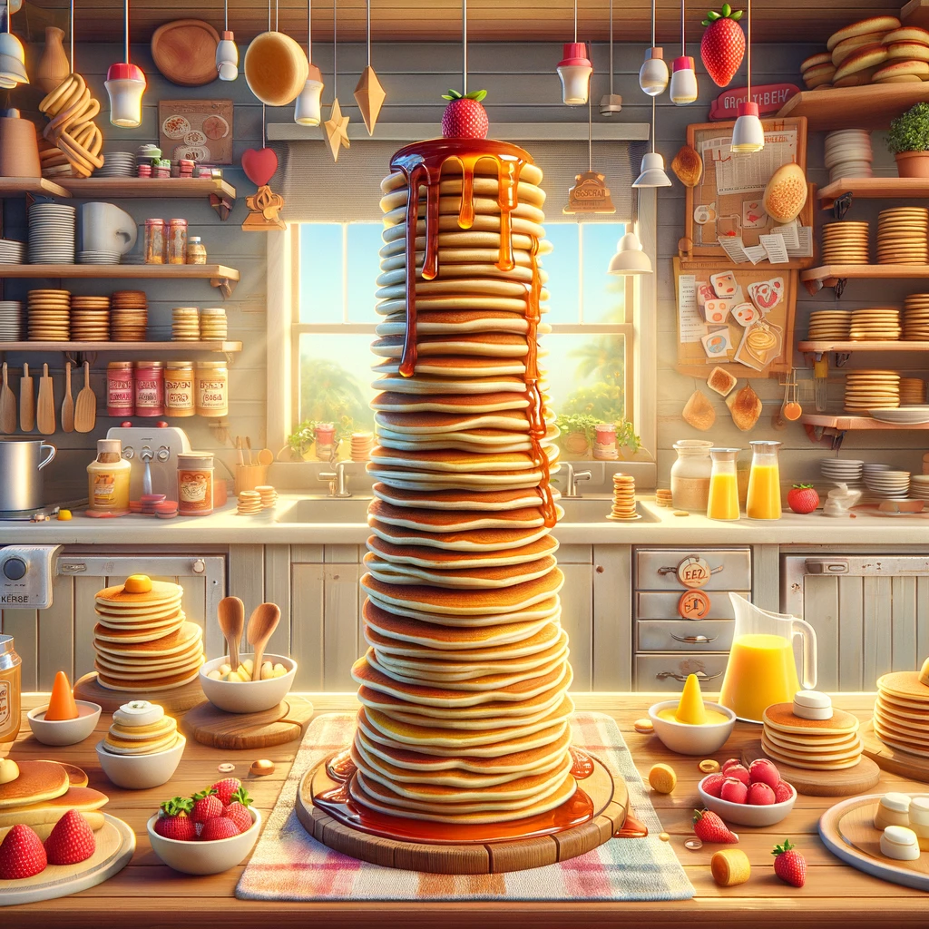 Pancake Tower 3D Delight